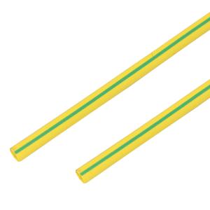 Трубка термоусаживаемая ТУТ 16,0/8,0мм, желто-зеленая, упаковка 50шт. по 1м, PROconnect